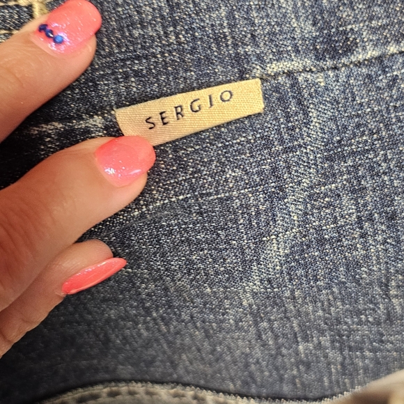 Sergio Valente Denim Coat Jacket - Picture 6 of 11